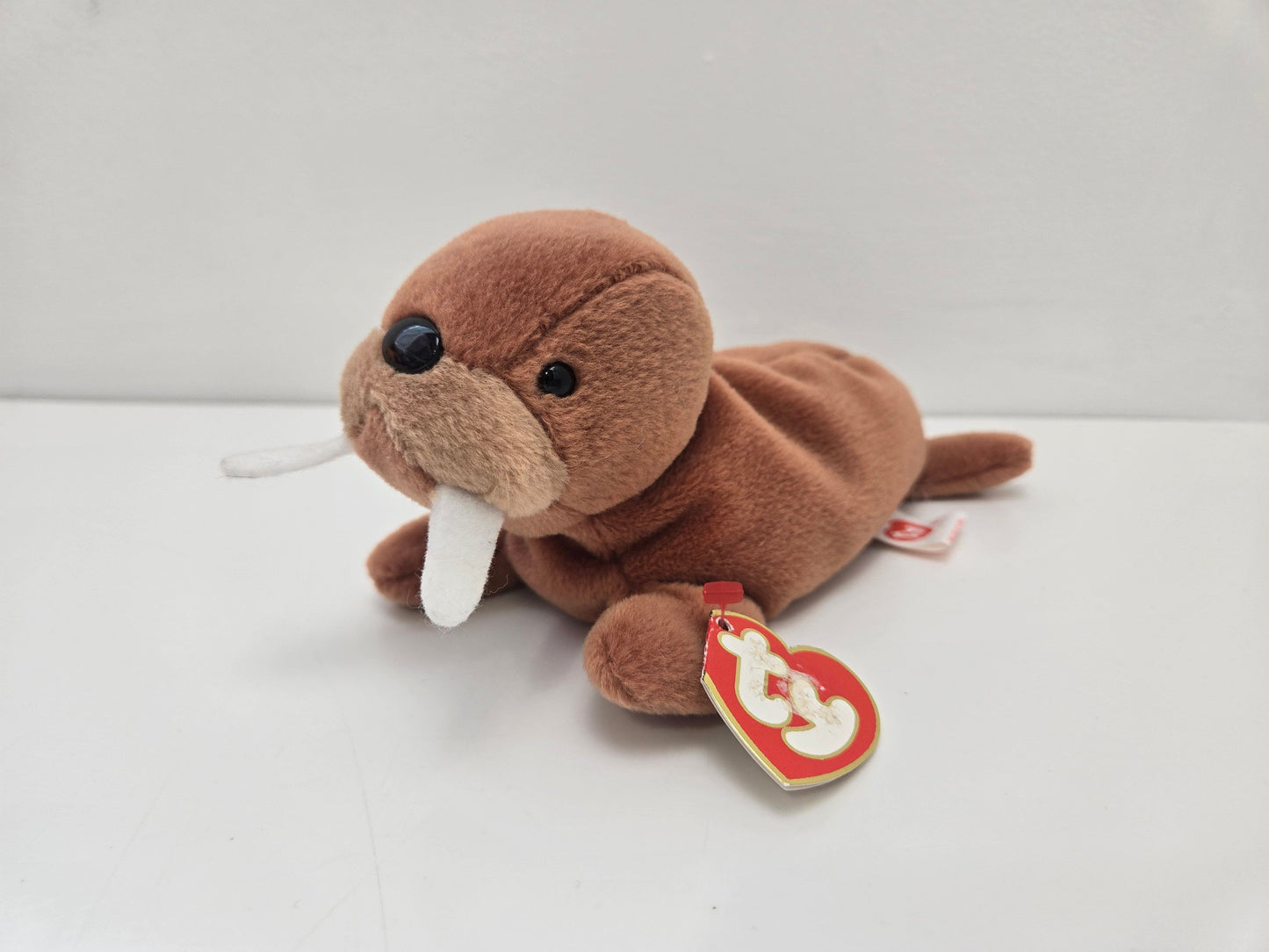 Ty Beanie Baby 3rd Generation “Tusk” the Walrus - Non Mint Hang Tag *Rare* (7.5 inch)