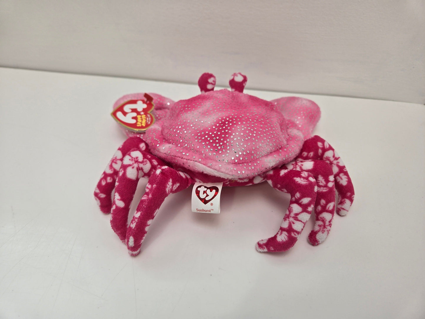 Ty Beanie Baby “Sunburst” the Pink Crab (8 inch)