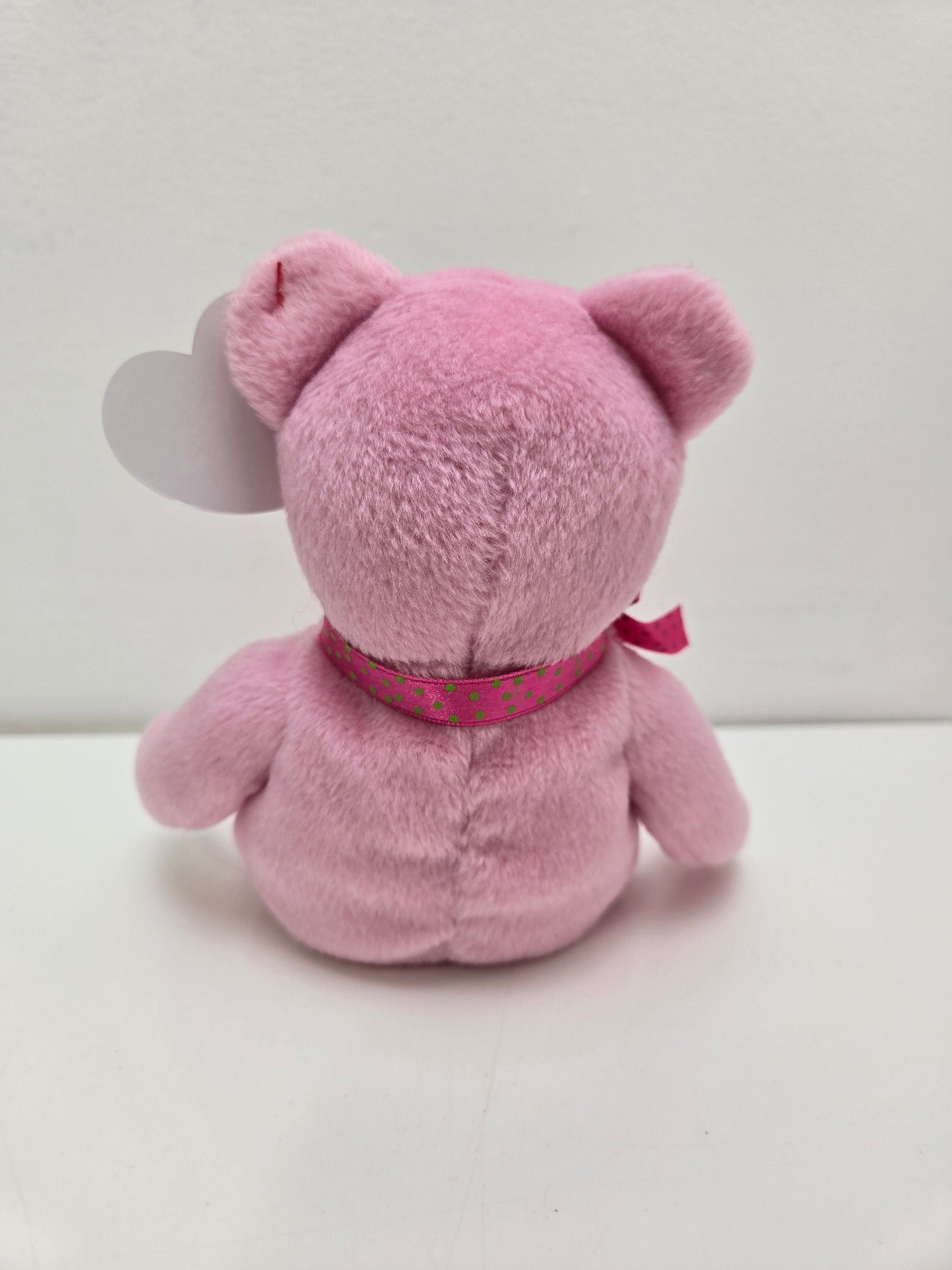 Ty Beanie Baby “Mothering” the Pink Bear with Watering Can on Chest - Hallmark Exclusive (8.5 inch)