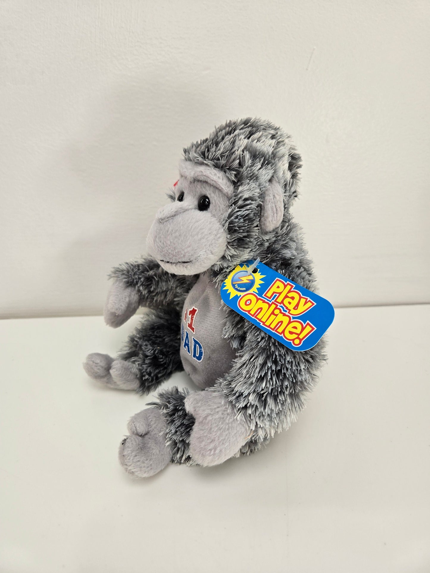 Ty Beanie Baby 2.0 - Pops the Fathers Day Gorilla - #1 Dad Engraved on Chest (8 inch)