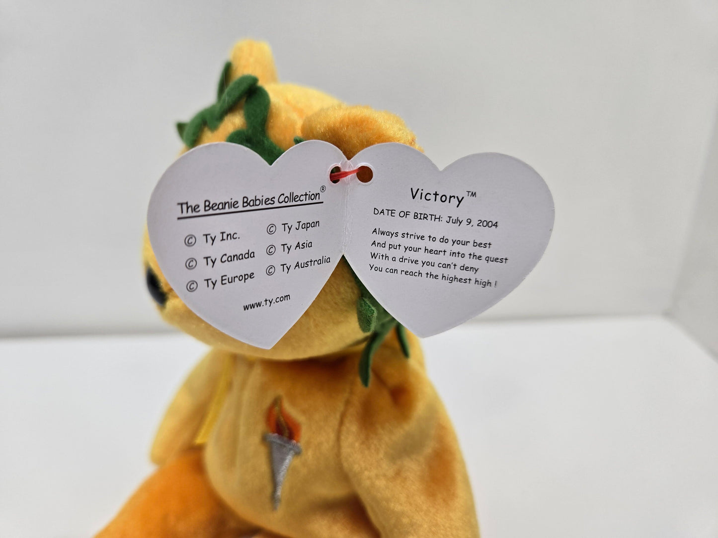 Ty Beanie Baby “Victory” the Bear! *Internet Exclusive* (8.5 inch)