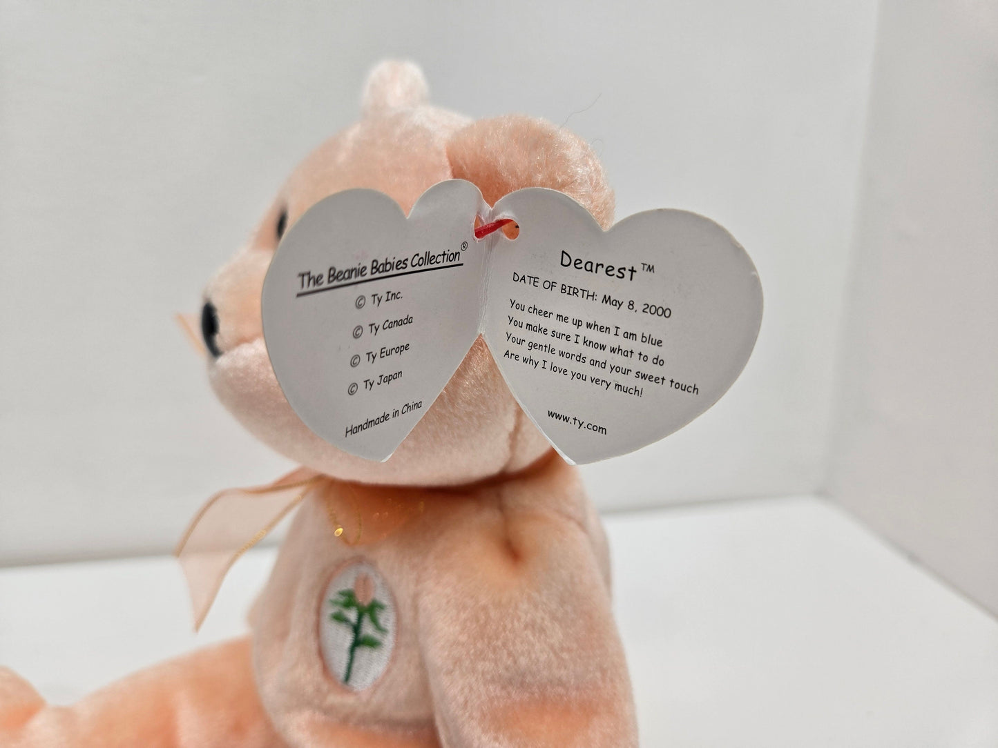 Ty Beanie Baby “Dearest” the Bear! (8.5 inch)