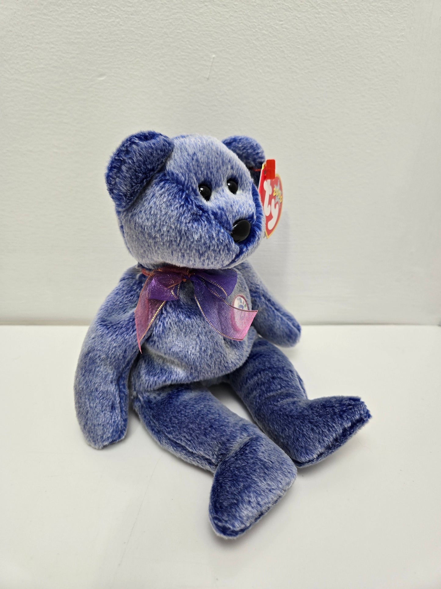 Ty Beanie Baby “Periwinkle” the E-Bear (8.5 inch)