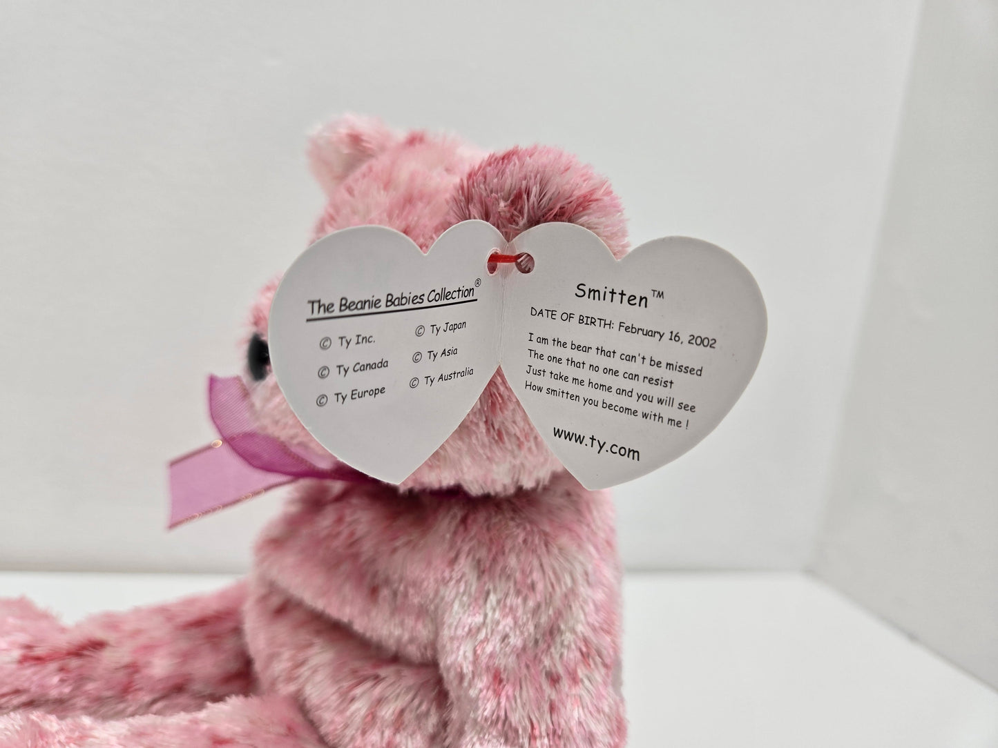 Ty Beanie Baby “Smitten” the Adorable Pink Bear  (8.5 inch)