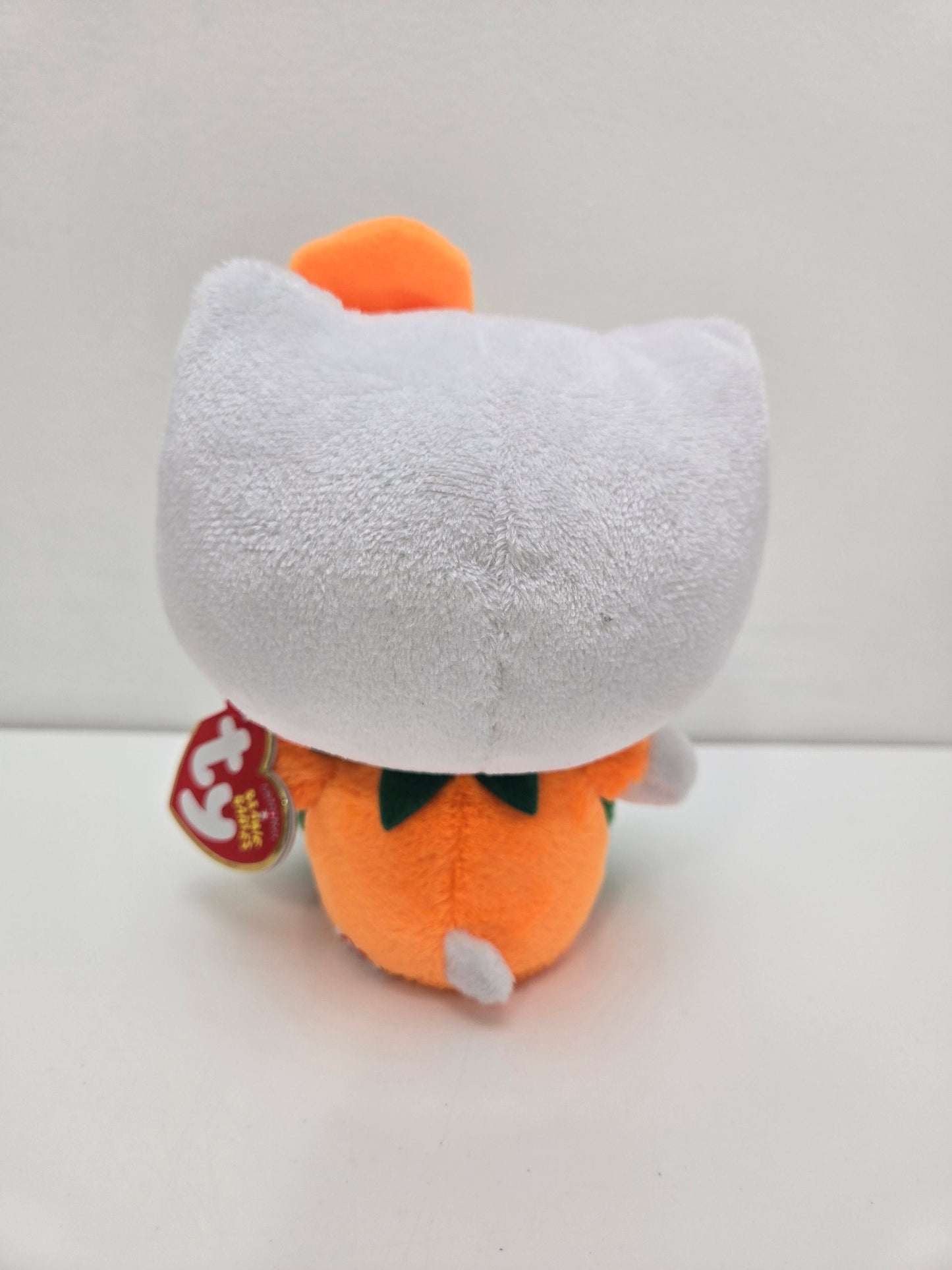 TY Beanie Baby Vintage “Hello Kitty” the Orange and Green Halloween Pumpkin! (6 inch)