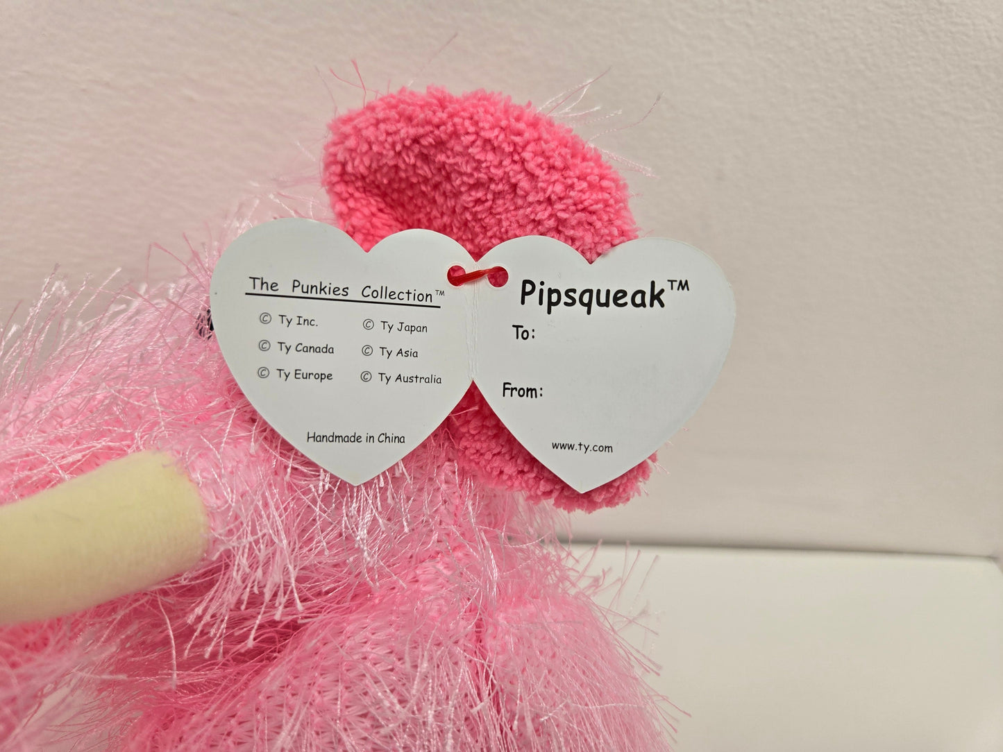 Ty Punkies Collection “Pipsqueak” the Pink Elephant  (8 inch)