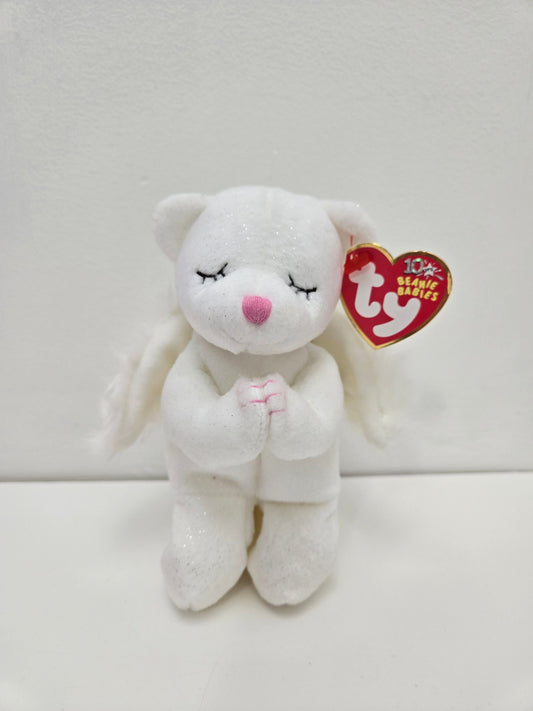 Ty Beanie Baby “Blessed” the Praying Angel Bear (6 inch)