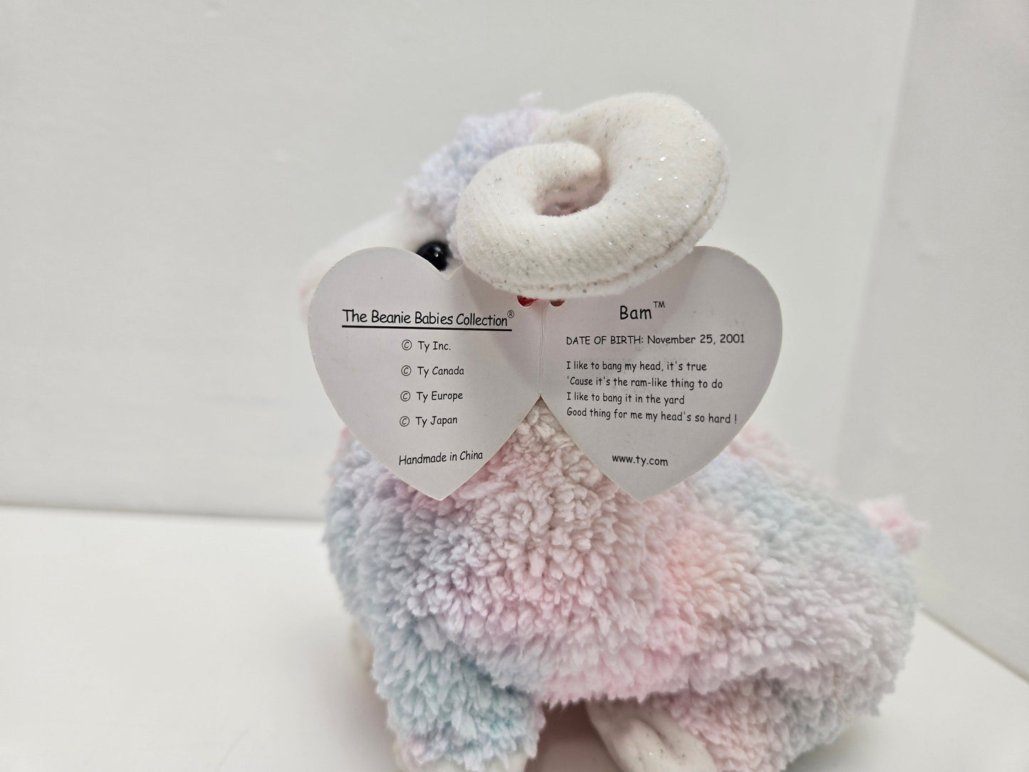 Ty Beanie Baby “Bam” the Ram! (6 inch)