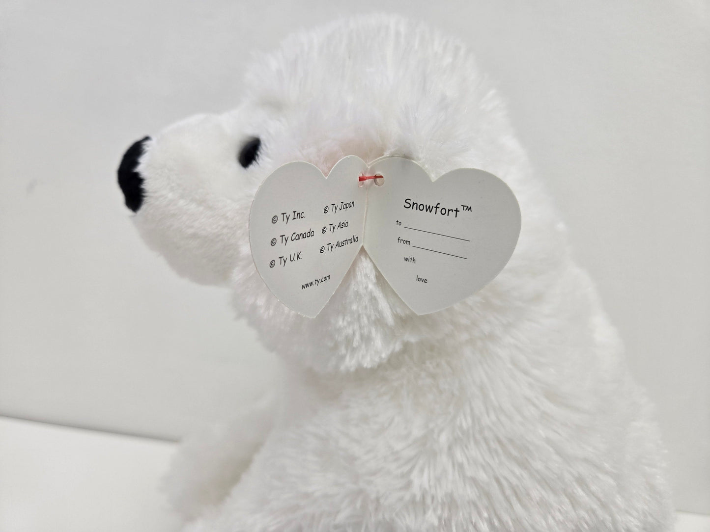 Ty Classics Collection “Snowfort” the Adorable Polar Bear - Rare! (12 inch)