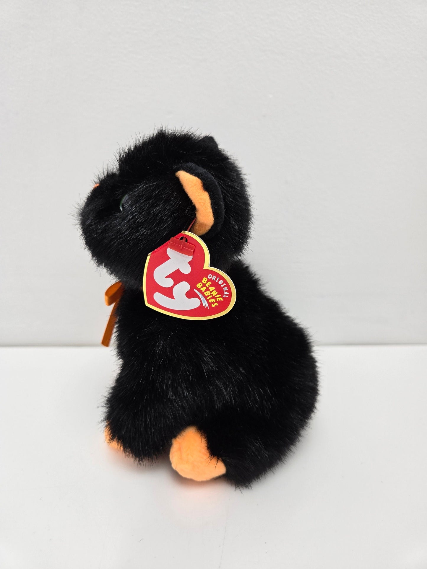 Ty Beanie Baby “Jinxy” the Black and Orange Halloween cat - Internet Exclusive (6 inch)