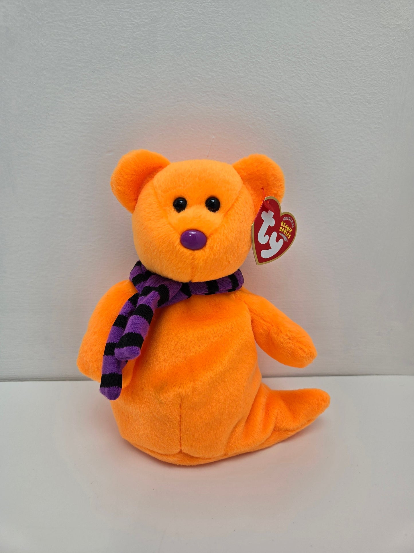 Ty Beanie Baby “Shivers” the Orange Ghost (6.5 inch)