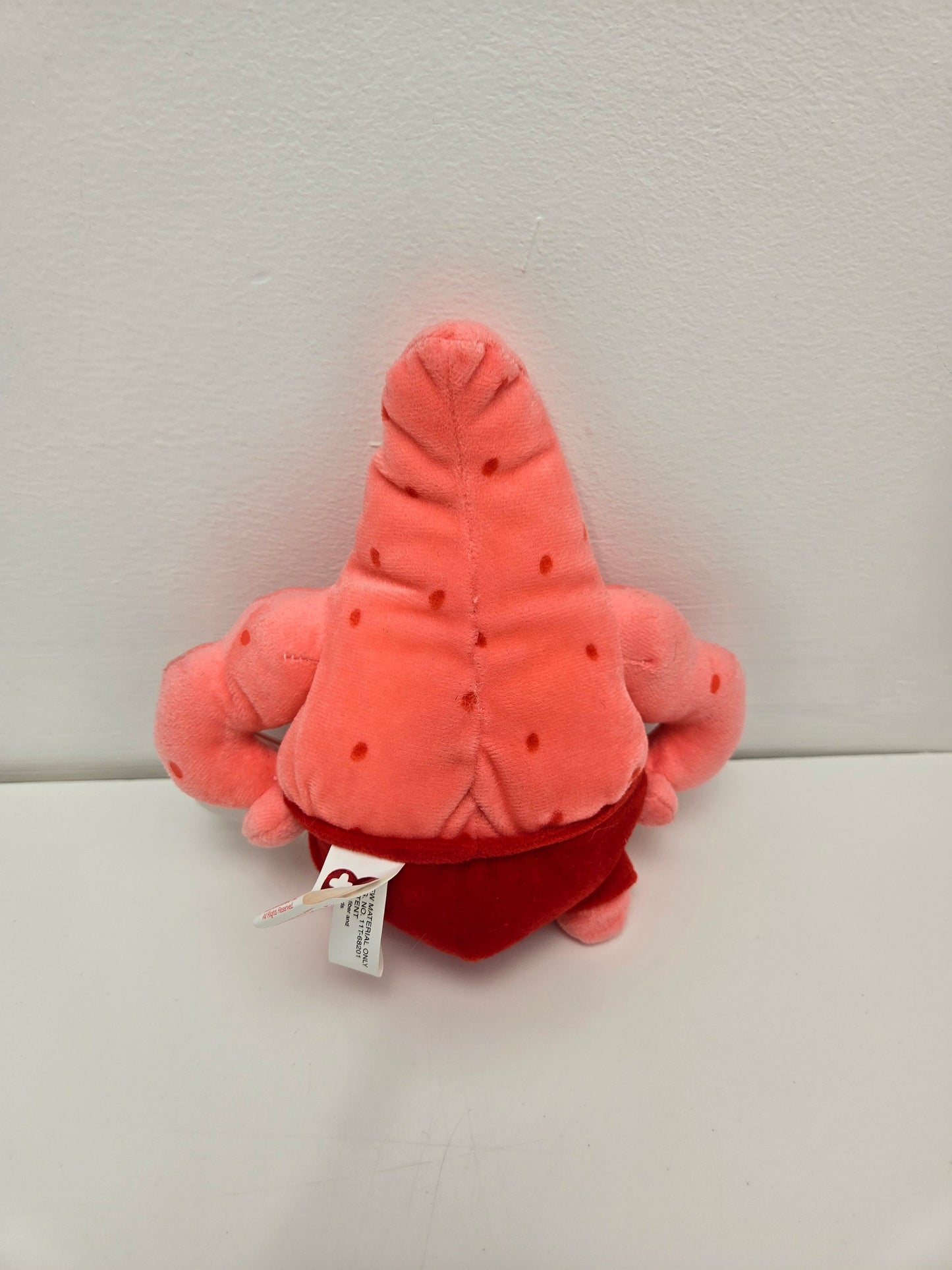 Ty Beanie Baby “Muscle Man Star” the Patrick  from SpongeBob SquarePants (7 inch)