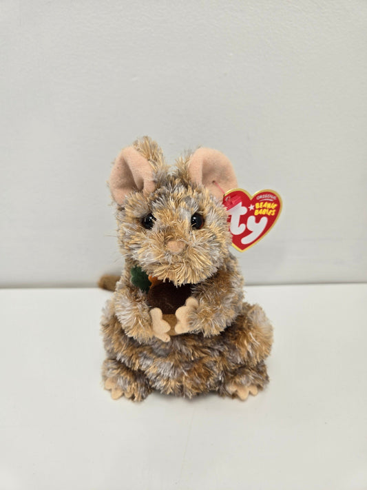 Ty Beanie Baby “Oakdale” the ADORABLE Mouse  - Internet Exclusive *Rare* (5 inch)