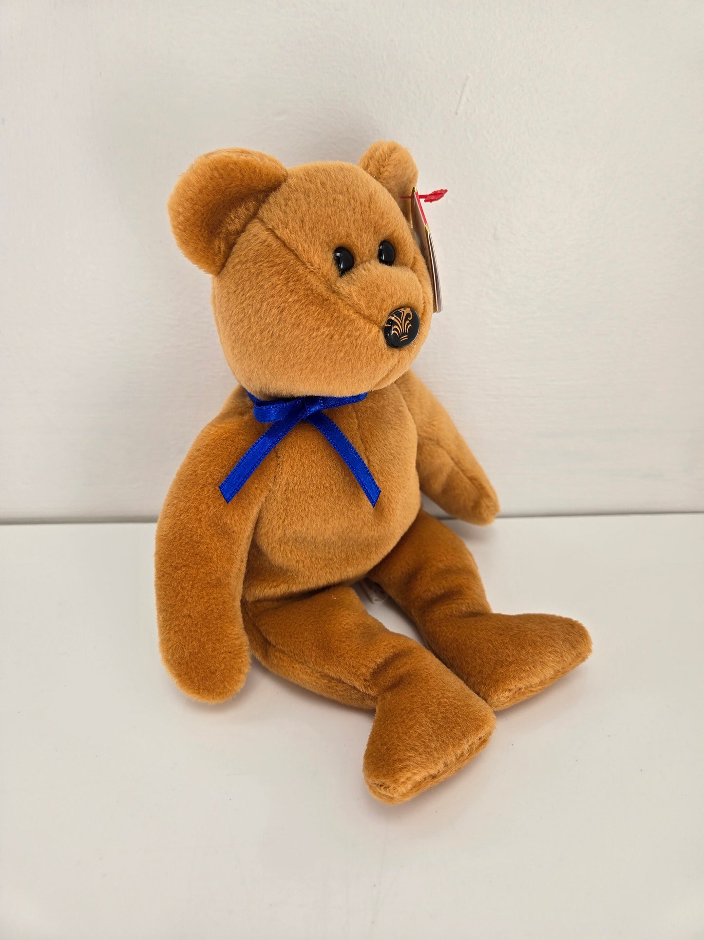 Ty Beanie Baby “Promise” the Bear *Northwestern Mutual Exclusive —Gold Version *Rare!* (8.5 inch)