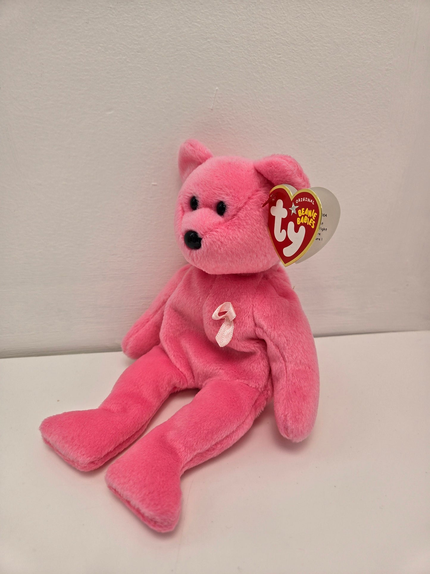 Ty Beanie Baby “Aware” the Pink Bear  - Cancer Awareness Bear (8.5 inch)