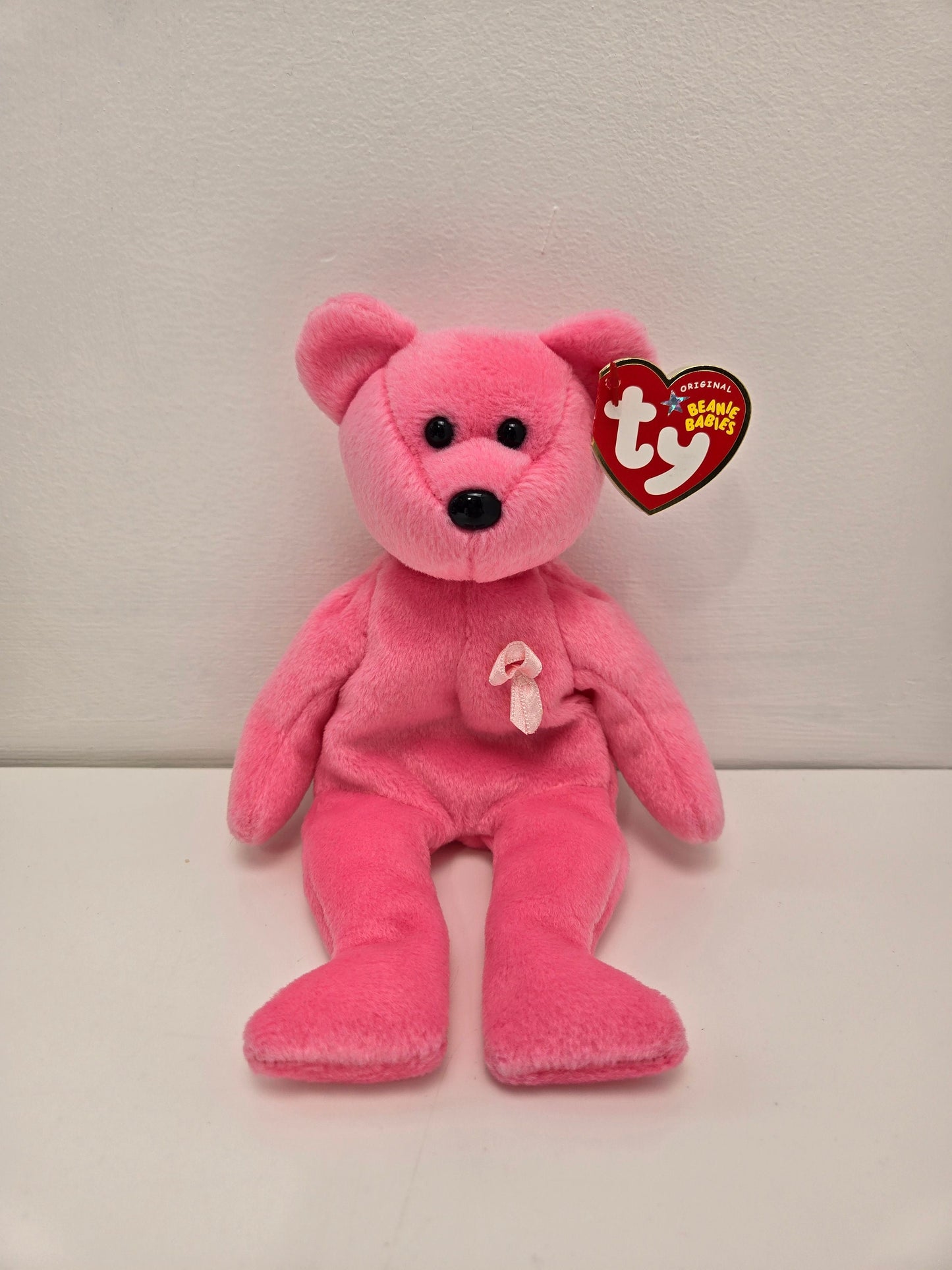 Ty Beanie Baby “Aware” the Pink Bear  - Cancer Awareness Bear (8.5 inch)