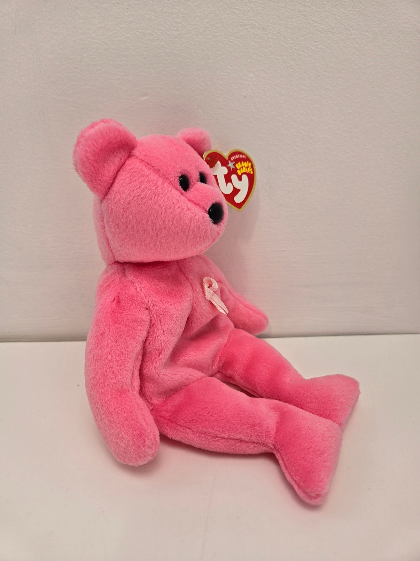 Ty Beanie Baby “Aware” the Pink Bear  - Cancer Awareness Bear (8.5 inch)