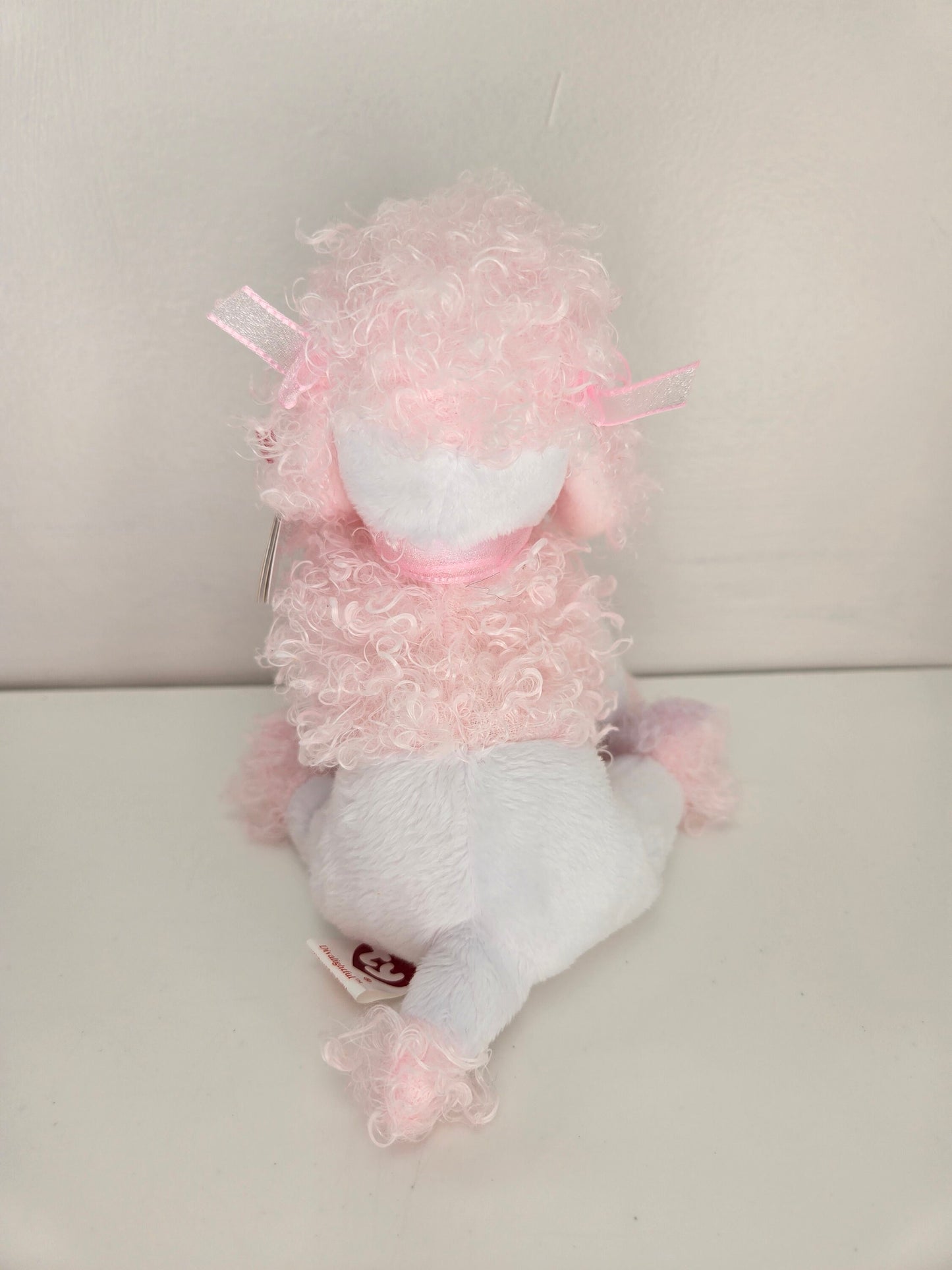 Ty Beanie Baby “Divalightful” the Pink and White Poodle ! (6 inch)