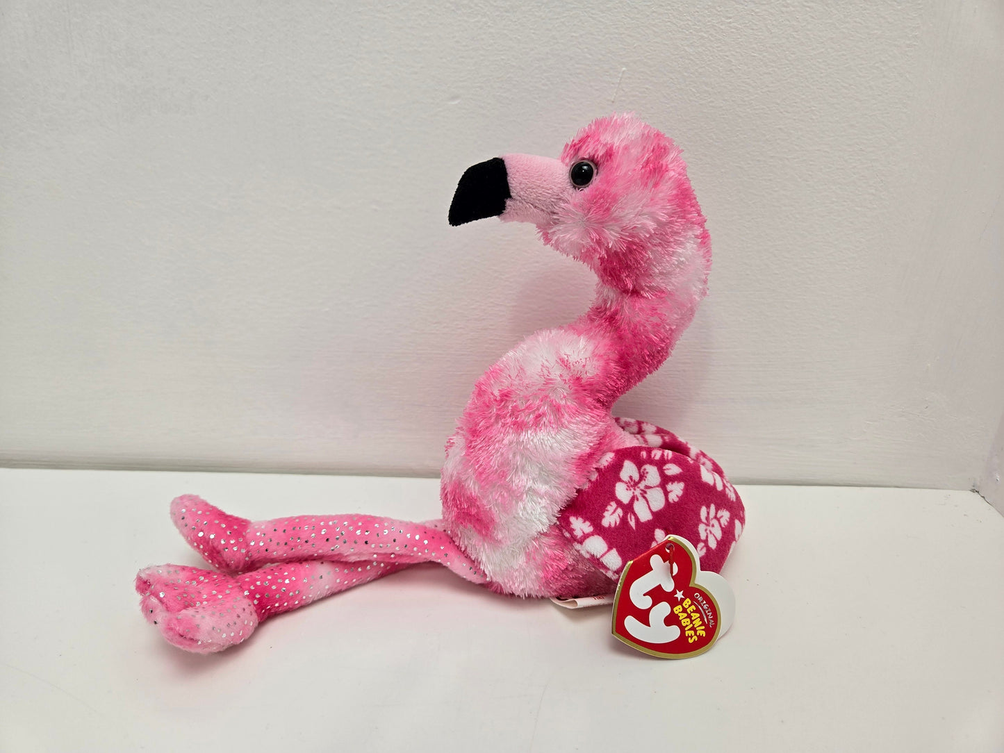 Ty Beanie Baby “Tiki” the Flamingo ! (6 inch)