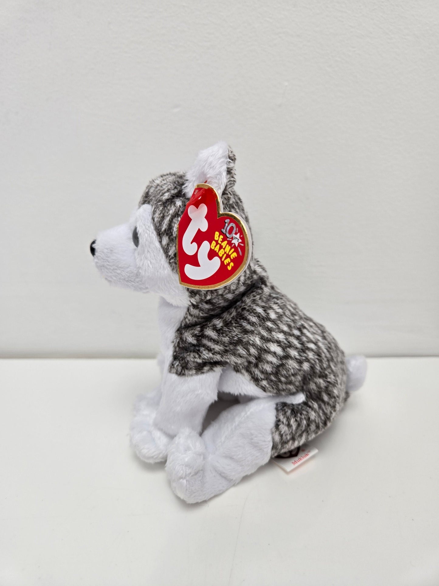 Ty Beanie Baby “Mukluk” the Husky Dog  (5.5 inch) *One Green Eye One Blue Eye Version*