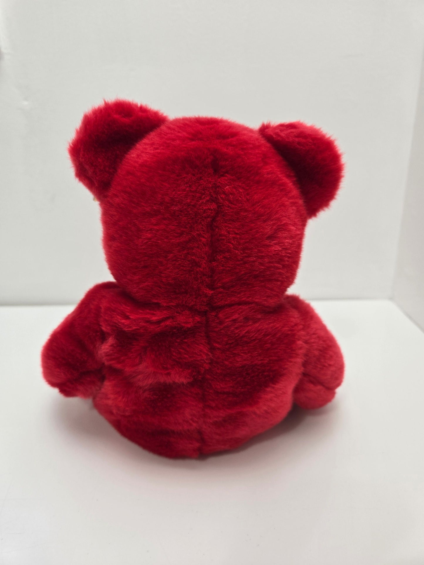 Ty Beanie Buddy “#1 Bear” the Red Bear  (14 inch)