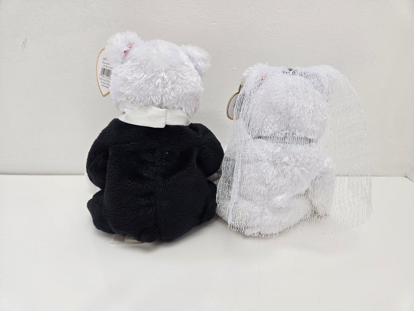 Ty Beanie Baby “Bride” and “Groom” the Just Married Wedding Bears - Make Selection (8 inch)