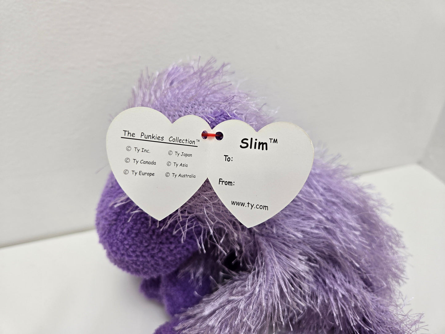 TY Punkies Collection “Slim” the Purple Hippo (8 inch)