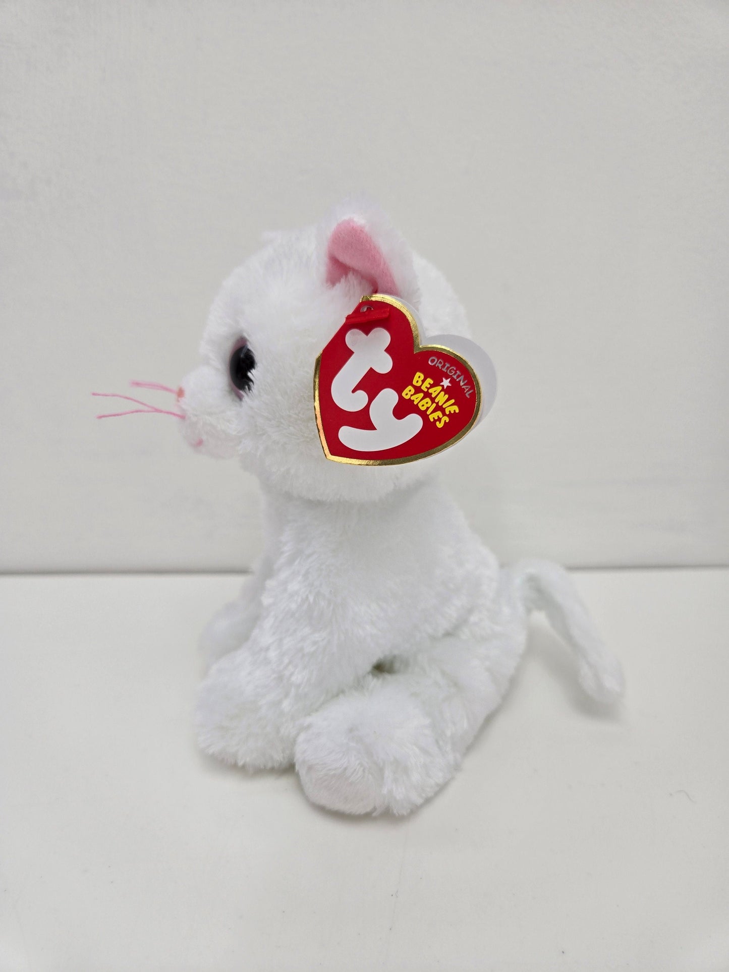 Ty Beanie Baby “Bianca” the Adorable White Cat  - Big Eyed Version *Rare*! (6 inch)