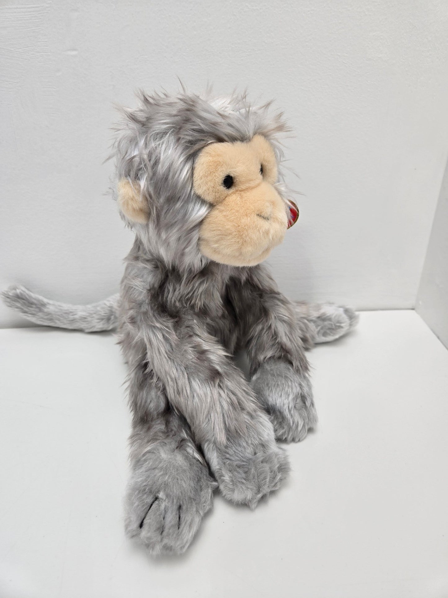 Ty Beanie Buddy “Kiki” the Grey / Silver Monkey (13 inch)