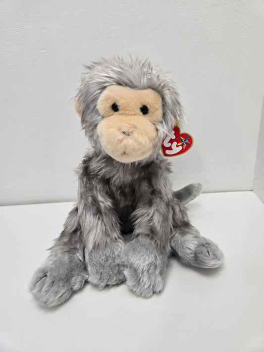 Ty Beanie Buddy “Kiki” the Grey / Silver Monkey (13 inch)