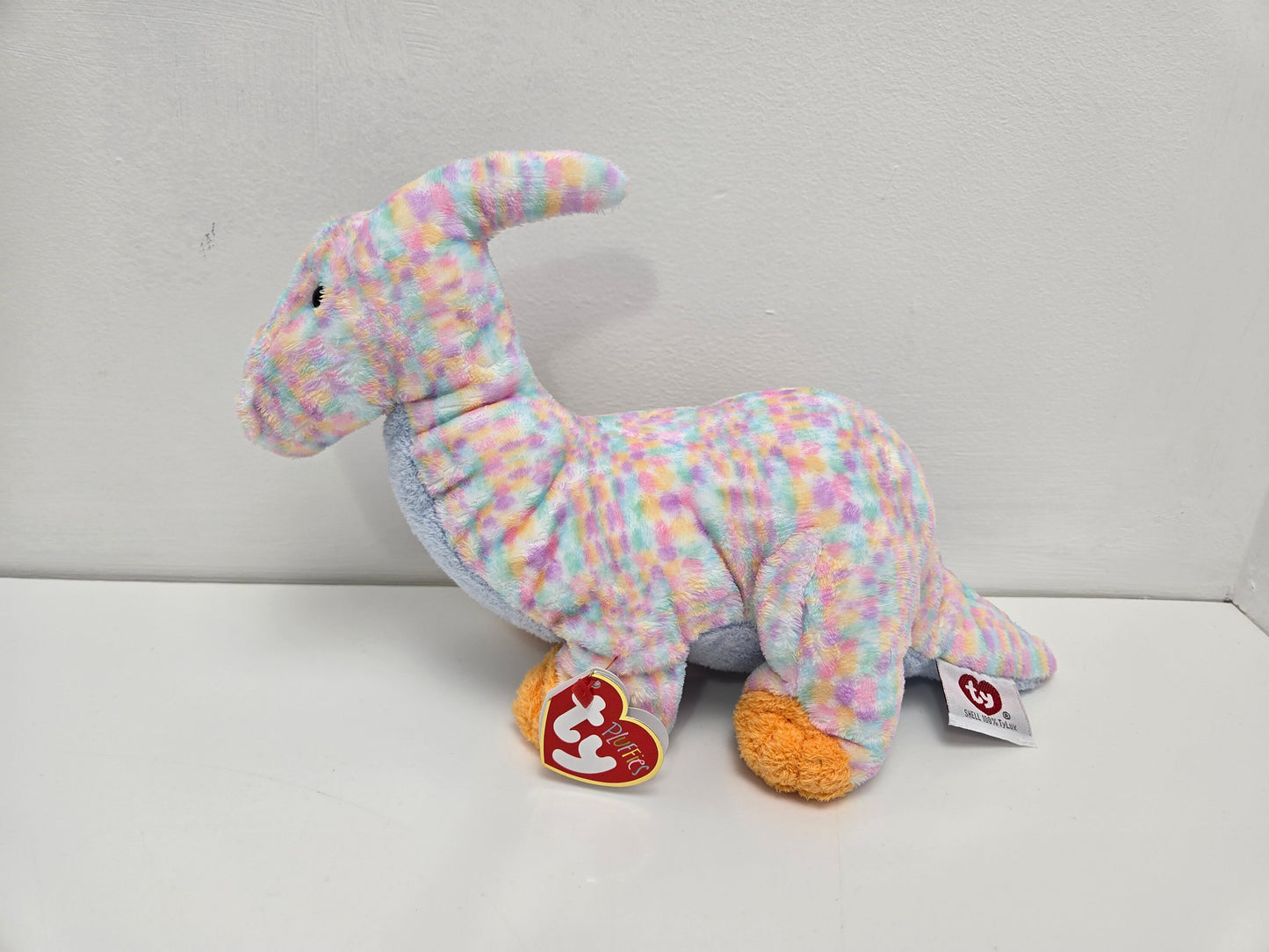 Ty Pluffies Collection “Clomps” the Dinosaur (12 inch)