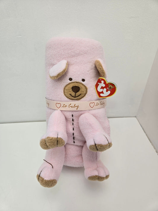 Ty Baby Line “Snoozieteddy” the Pink  Blanket - Love to Baby (8 inch)