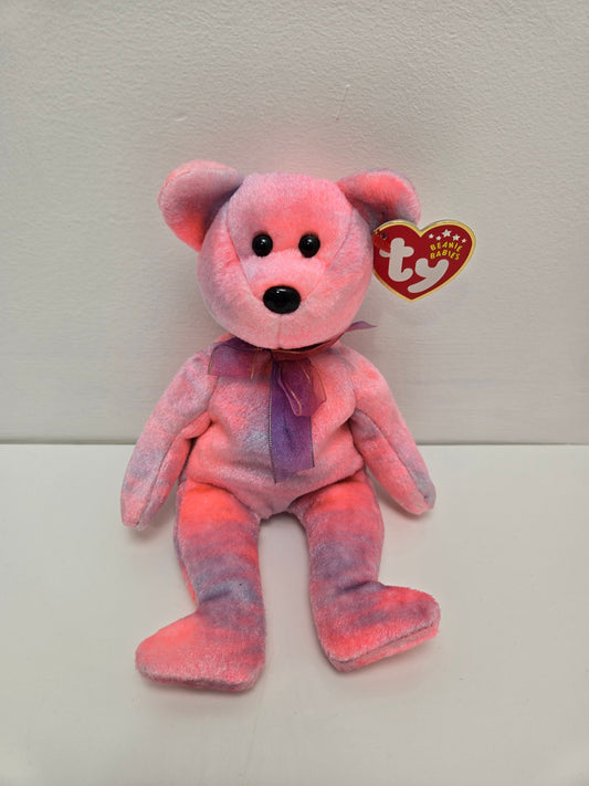 Ty Beanie Baby “Clubby V” the Pink Bear (8.5 inch)