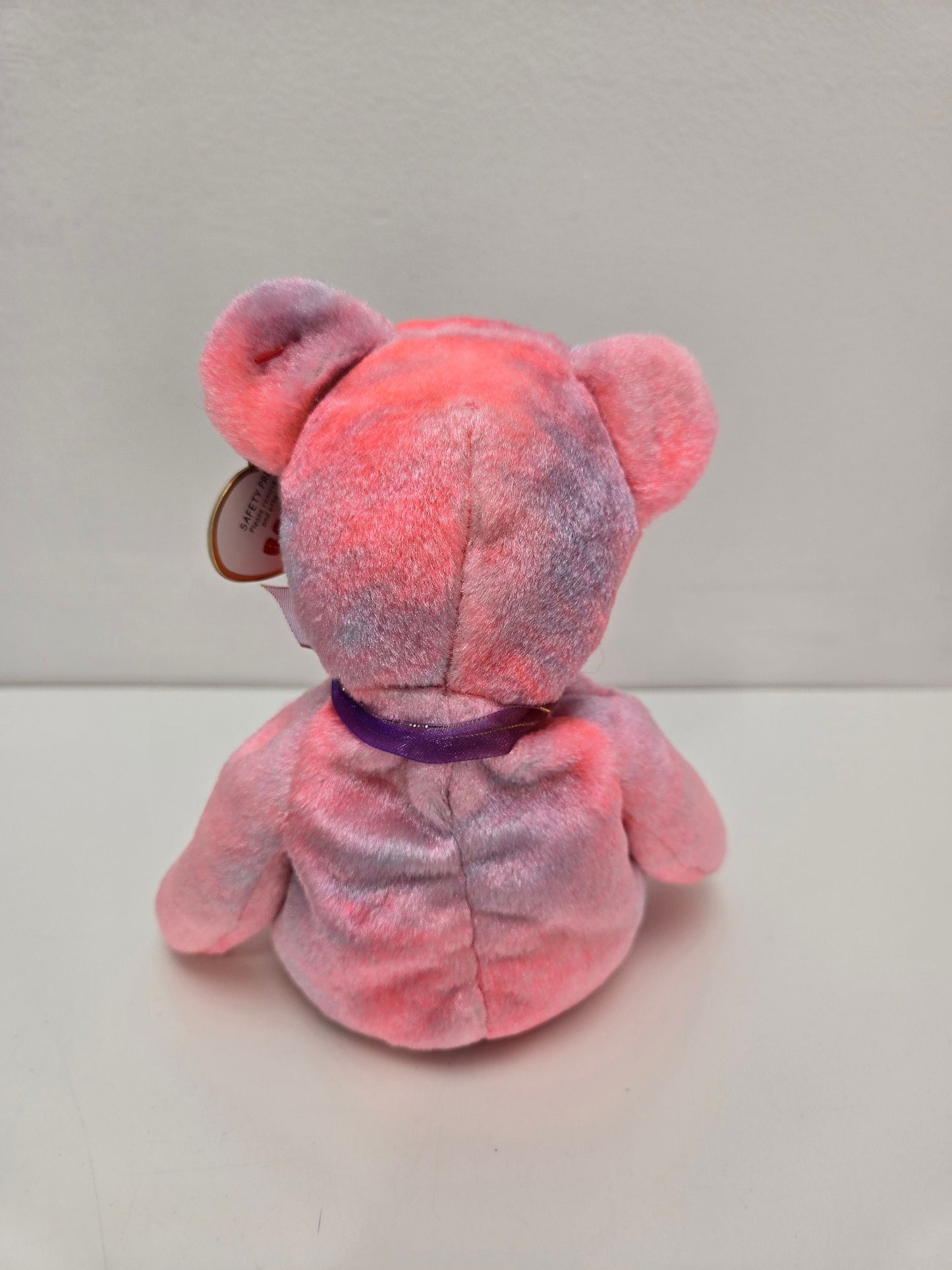 Ty Beanie Baby “Clubby V” the Pink Bear (8.5 inch)