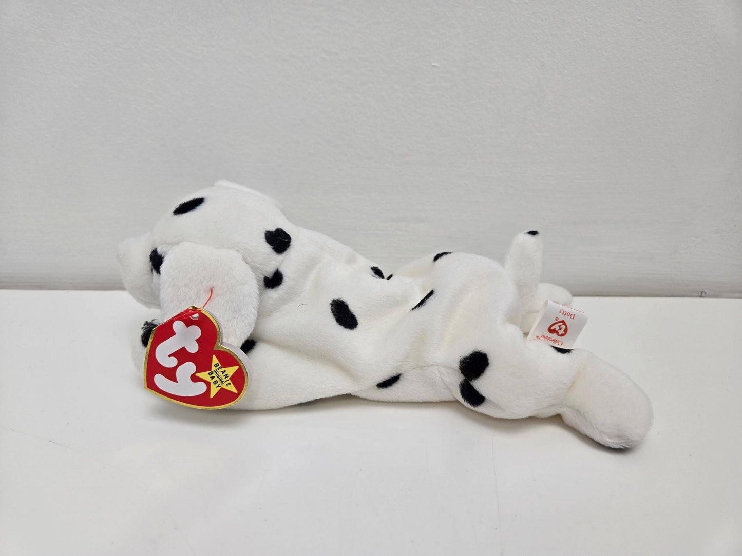 Ty Beanie Baby “Sparky” the Dalmatian with Dotty Tush Tag Error!  (7.5 inch)