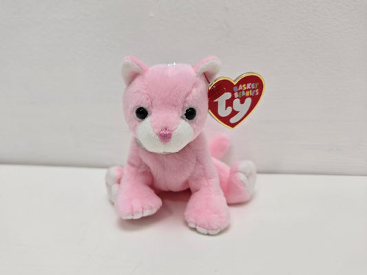 Ty Basket Beanie Ornament “Carnation” the Pink Cat (4 inch)