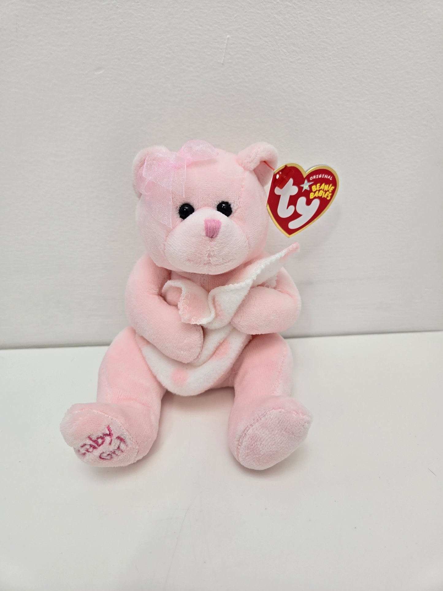 Ty Beanie Baby “Baby Girl” the Bear   (7 inch)