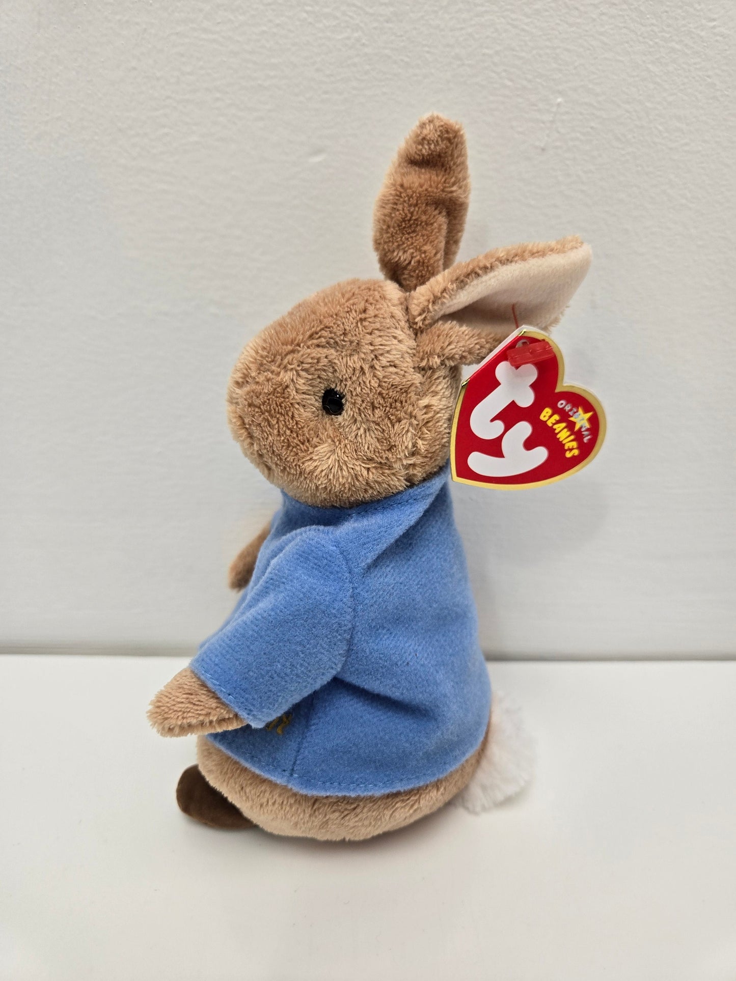 Ty Beanie Baby “The Tale of Peter Rabbit” - UK Exclusive with Harrods Tag and Gold Thread (6 inch)