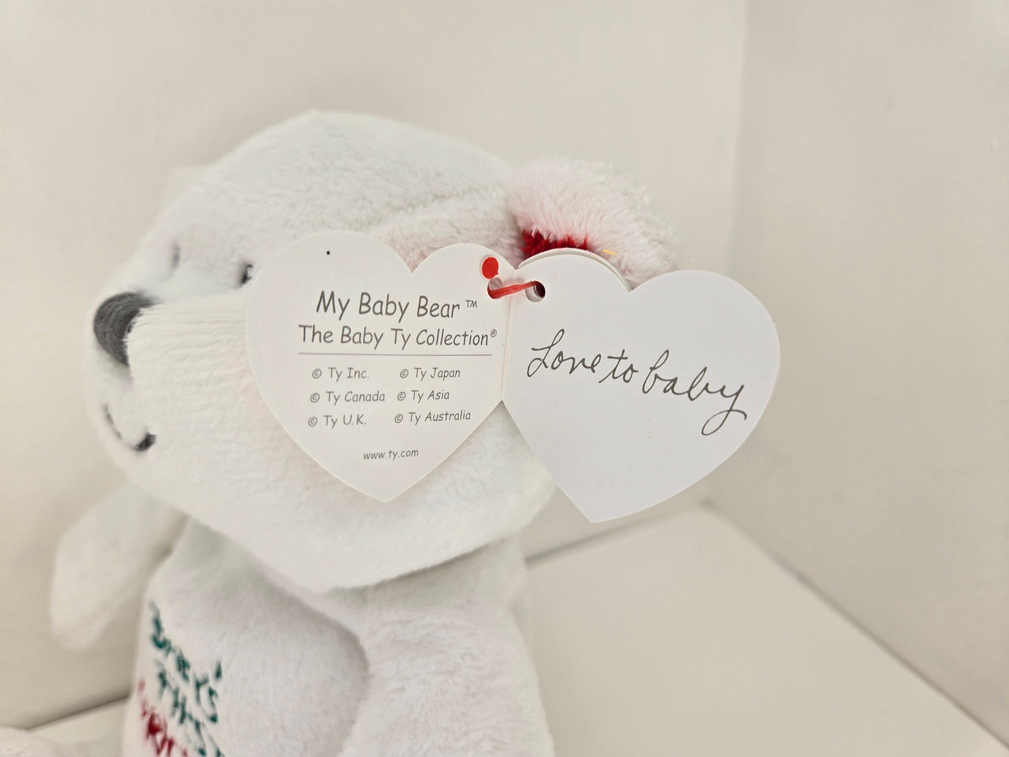 Ty Baby Collection “My Baby Bear" Baby's First Christmas the Teddy Bear - Love to Baby! (8 inch)