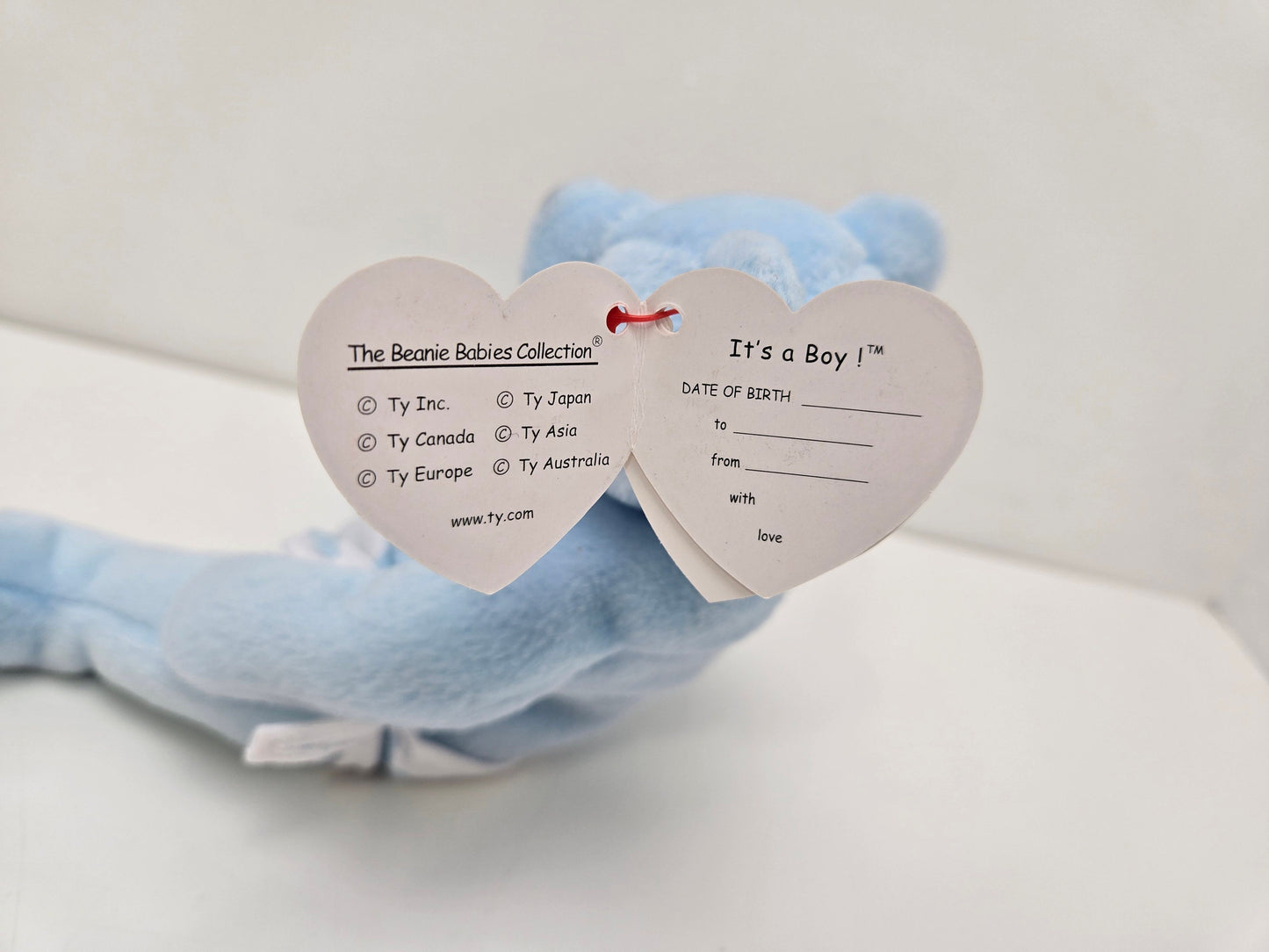 Ty Beanie Baby “It’s a boy”  Bear  (7 inch)