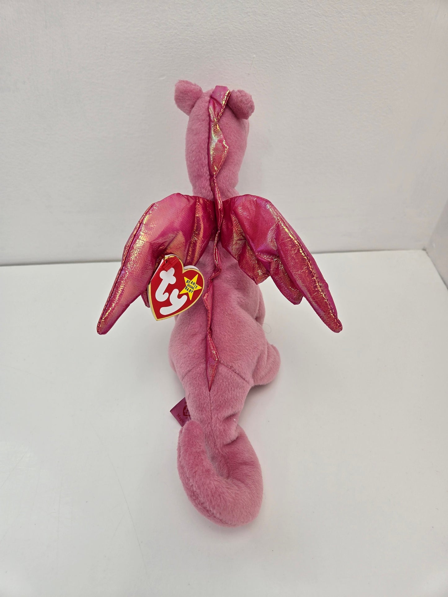 Ty Beanie Baby “Magic” the Hand Dyed Pink Dragon (7 inch)