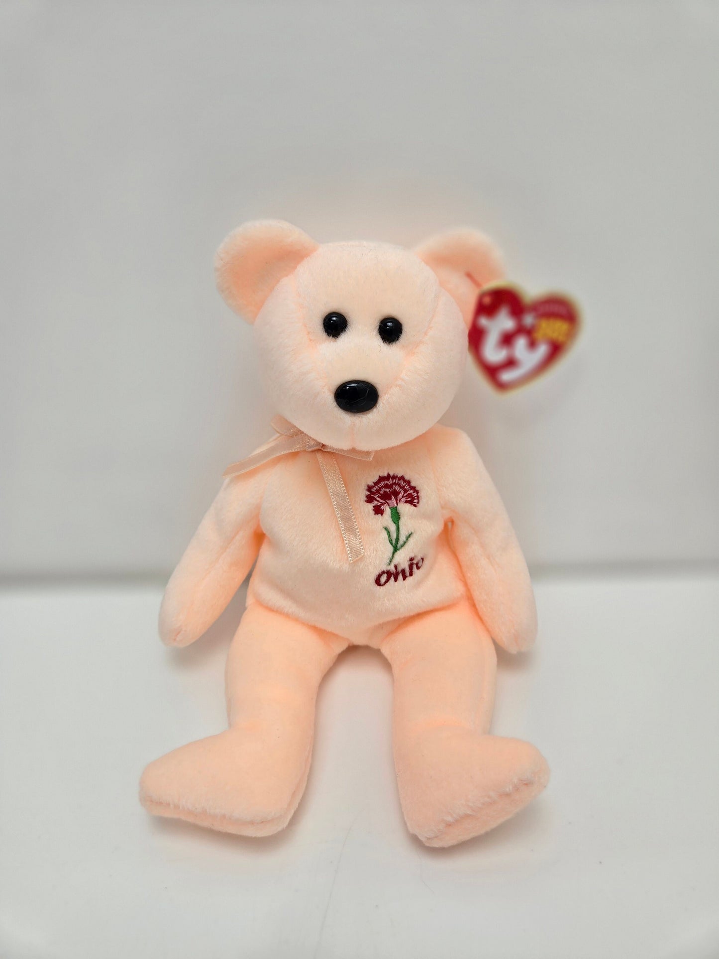 Ty Beanie Baby “Ohio Scarlet Carnation” the Ohio State Flower Exclusive Series - Tradeshow Exclusive (8.5 inch)