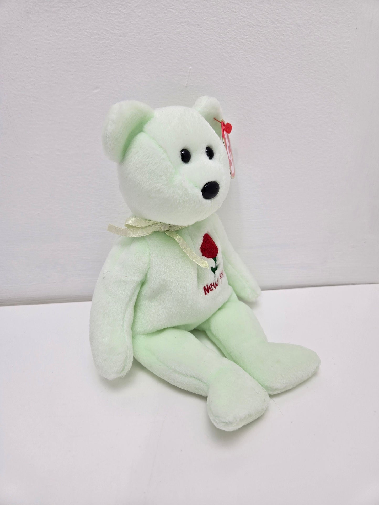 Ty Beanie Baby “New York Rose” the State Flower Bear - Show Exclusive (8.5 inch)