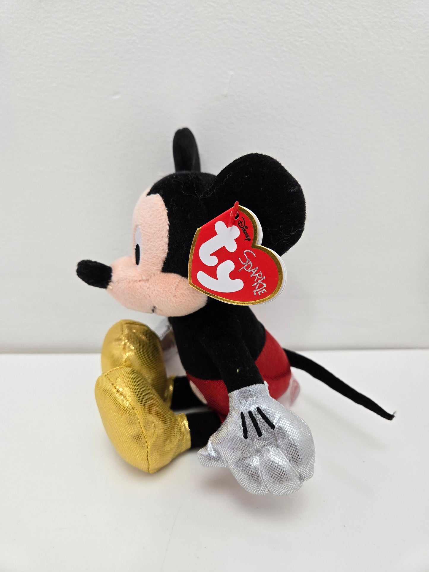 Ty Beanie Baby Disney Sparkle “Mickey Mouse” the Mouse from Disneys Mickey Mouse (5 inch)