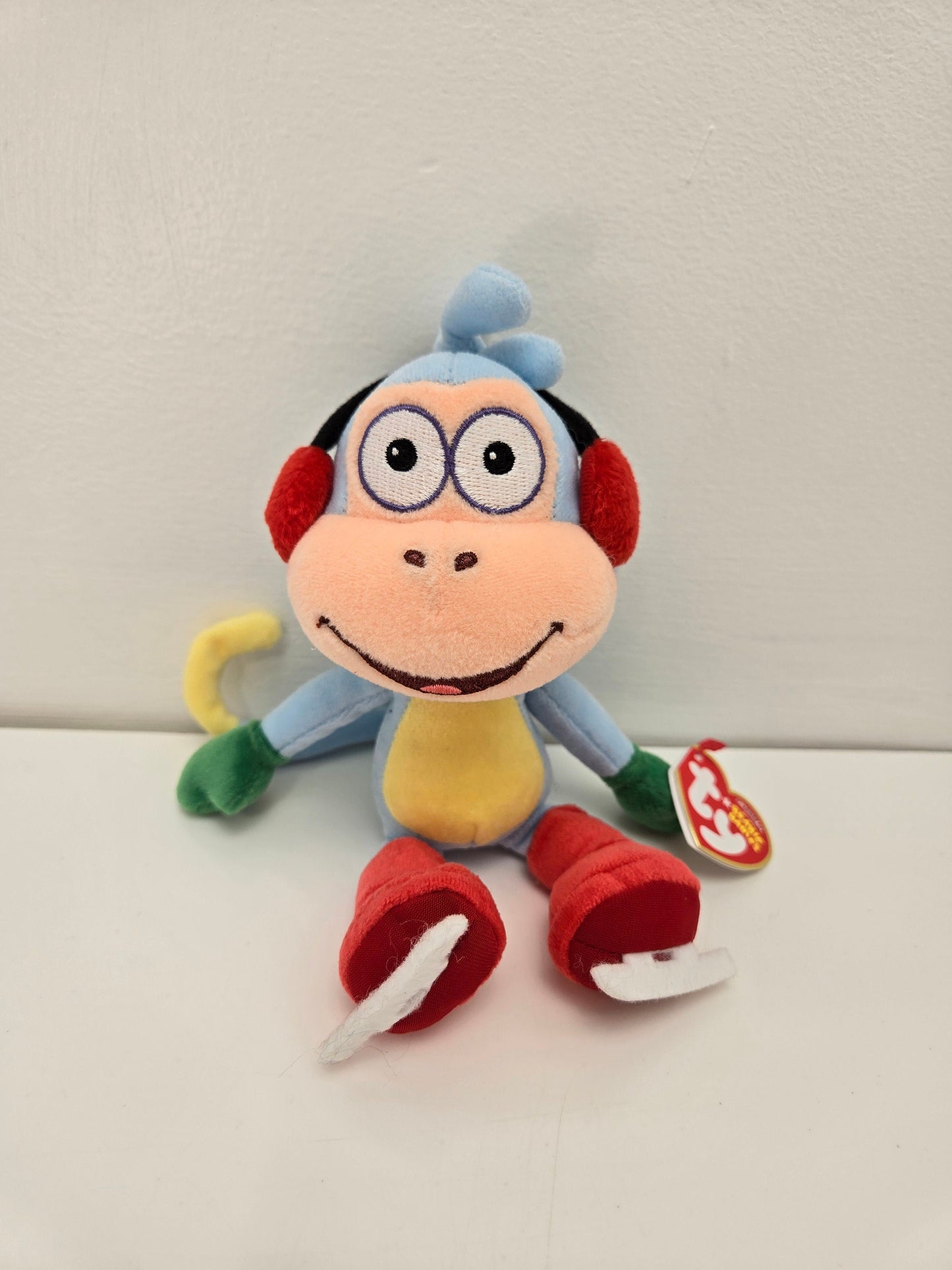 TY Beanie Baby “Boots” the monkey from Dora the Explorer - Skating edition! (7 inch)