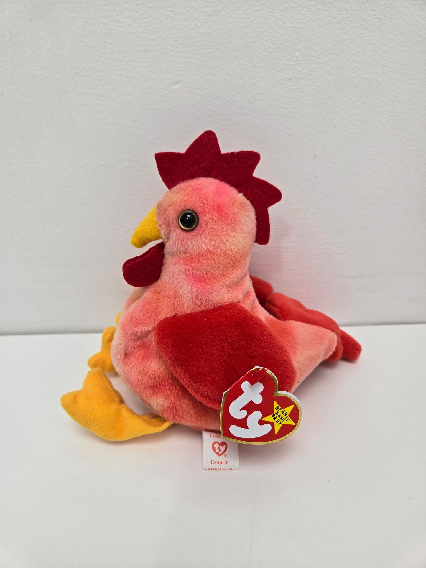 Ty Beanie Baby “Doodle” the Rooster - Name changed to Strut shortly after production - *Rare* (6 inch)