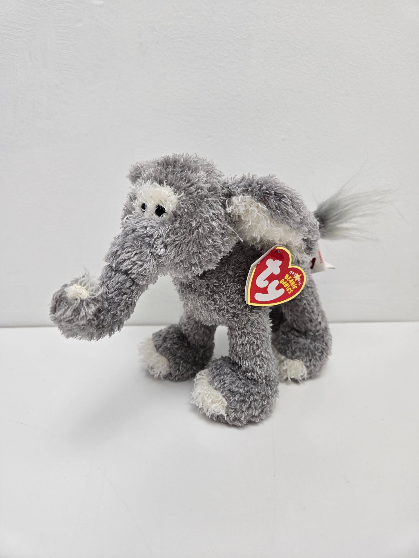 Ty Beanie Baby “Toot Toot” the Funny Grey Elephant (8 inch)