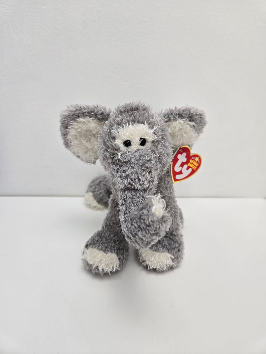 Ty Beanie Baby “Toot Toot” the Funny Grey Elephant (8 inch)