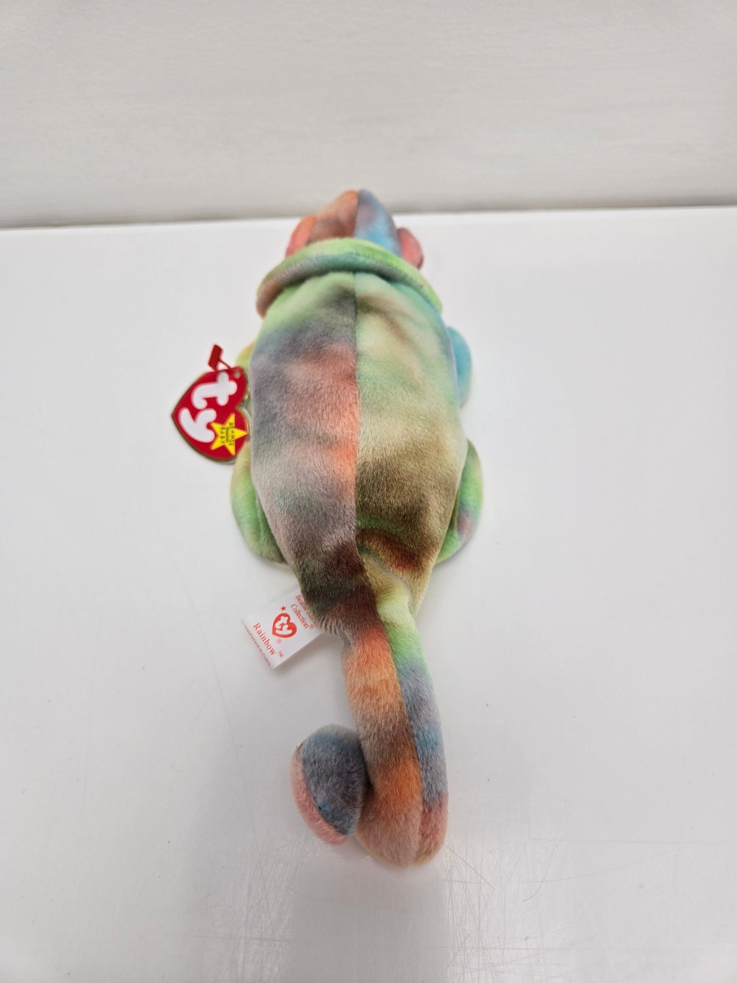 Ty Beanie Baby “Rainbow” the Tie-Dye Chameleon - Colours Vary (9 inch)