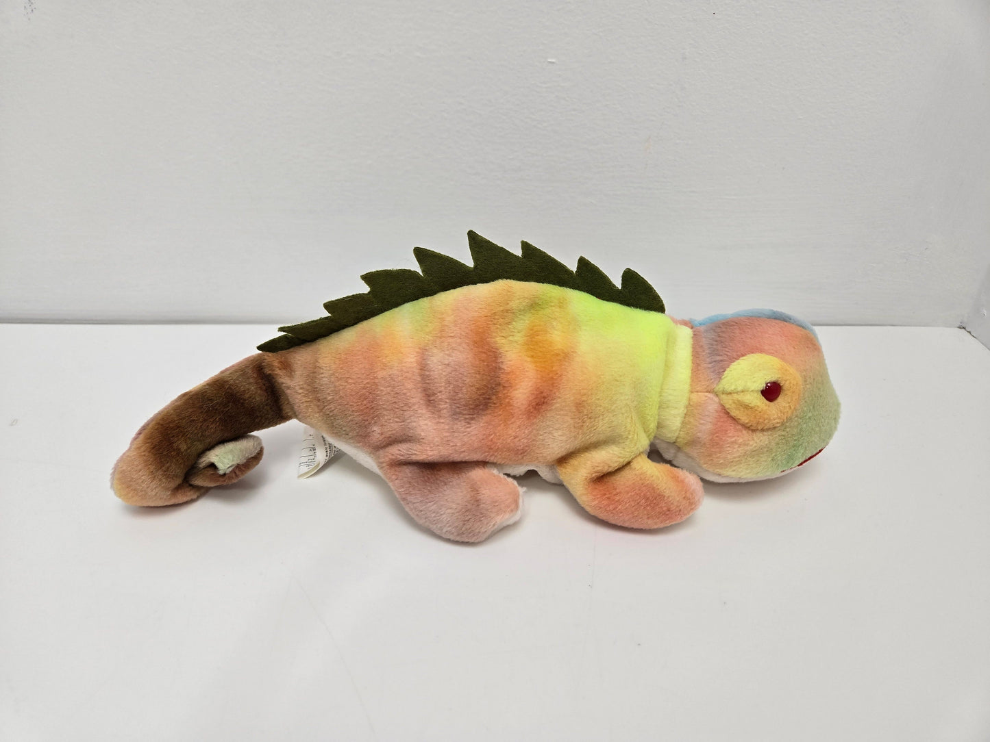 Ty Beanie Baby “Iggy” the Unique Coloured Tie-Dye Iguana Handmade in Indonesia! (9 inch)